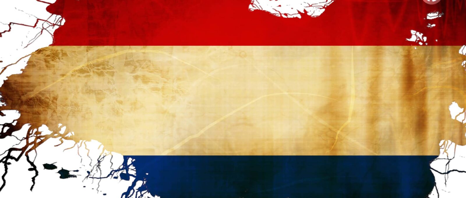 Bandera de Países Bajos con textura histórica, ilustrando el post que explica por qué se llama Países Bajos y no Holanda.