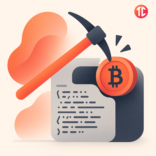Representación visual de lo que es minar criptomonedas.